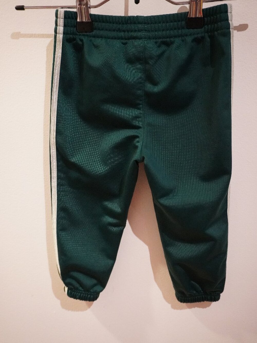 Adidas 24M Toddler Joggers Green with Three White Stripes - Picture 2 of 3